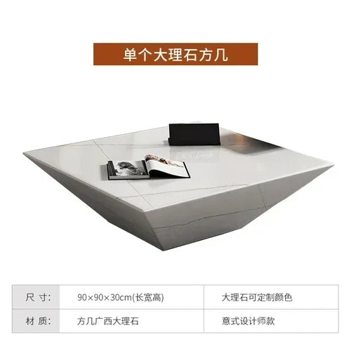 Marble Coffee Table, Corner Style