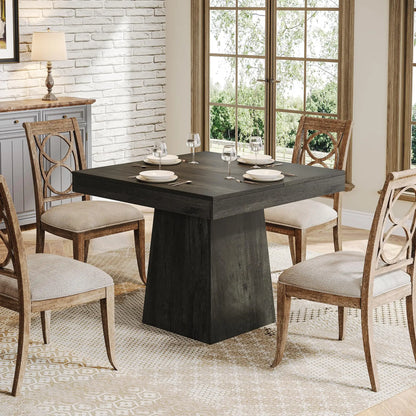 Square Farmhouse Dining Table for 4
