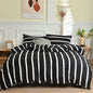 Black and White Duvet Cover Set with Pillowcases