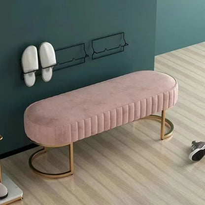 Nordic Fabric Ottoman Bench, Entryway