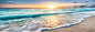 Seascape Canvas Wall Art, Unframed Beach Print