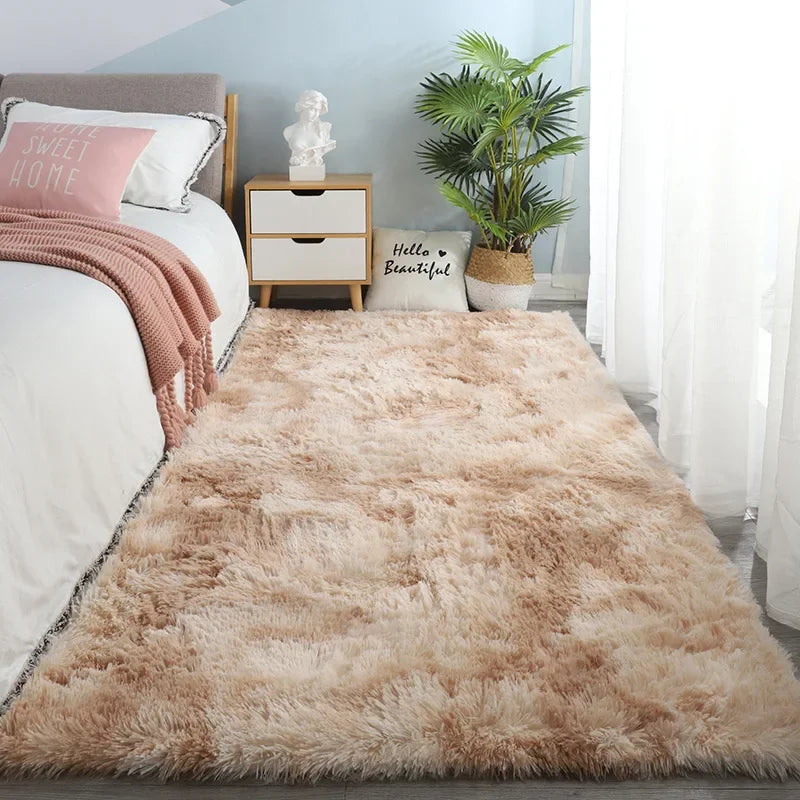 Plush Area Rug, 8 Colors and Sizes
