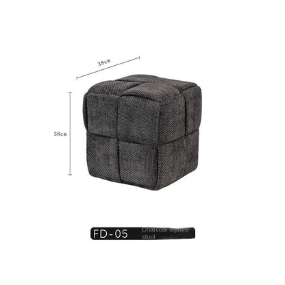 Upholstered Woven Bench Stool, Single or Double