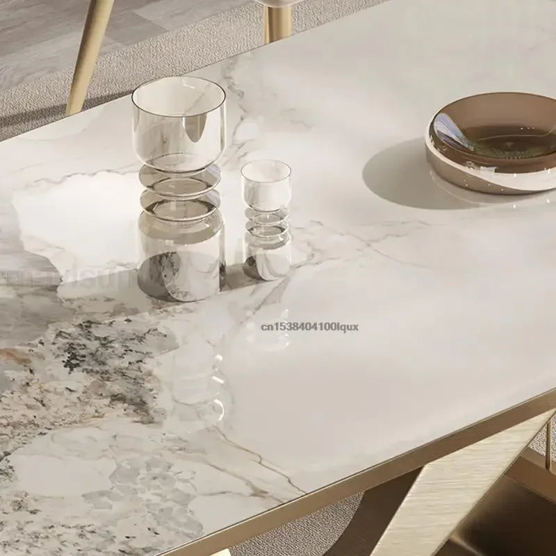 Marble Dining Table and Chair Set