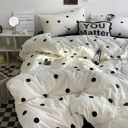 Striped Duvet Cover Set with Pillowcases