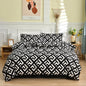 Black and White Duvet Cover Set with Pillowcases