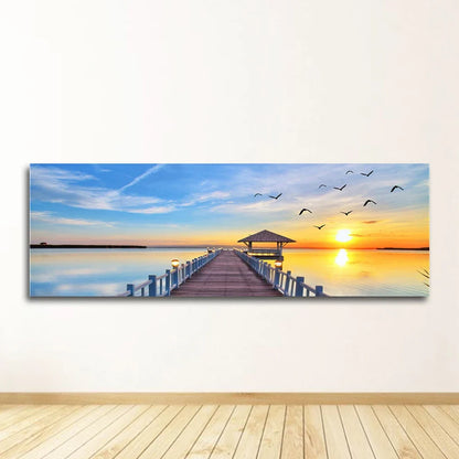 Seascape Canvas Wall Art, Unframed Beach Print