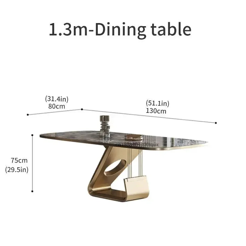 Marble Dining Table and Chair Set