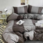 Striped Duvet Cover Set with Pillowcases