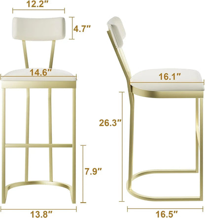 Counter Height Bar Stools, Set of 2