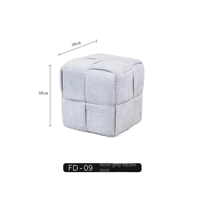 Upholstered Woven Bench Stool, Single or Double
