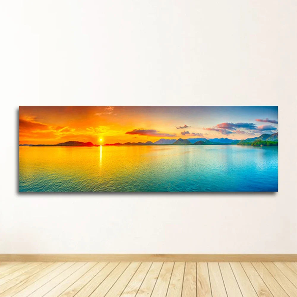 Seascape Canvas Wall Art, Unframed Beach Print
