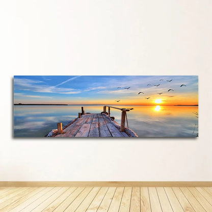 Seascape Canvas Wall Art, Unframed Beach Print