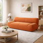 L Shape Sectional Sofa, Cream White Cloud Design