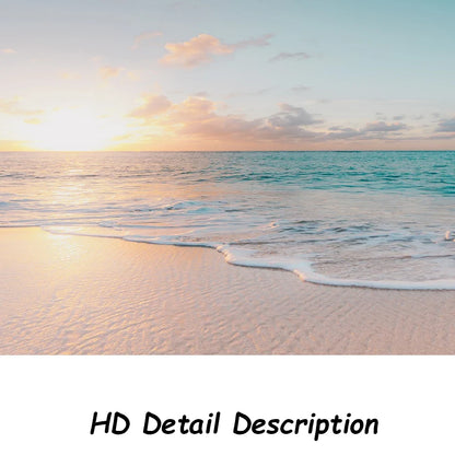 Seascape Canvas Wall Art, Unframed Beach Print