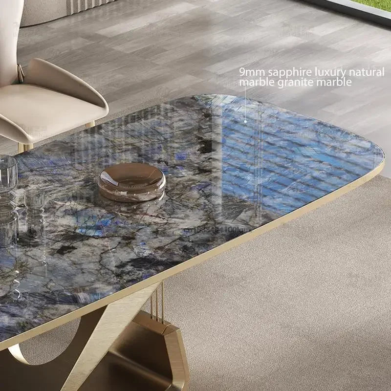 Marble Dining Table and Chair Set