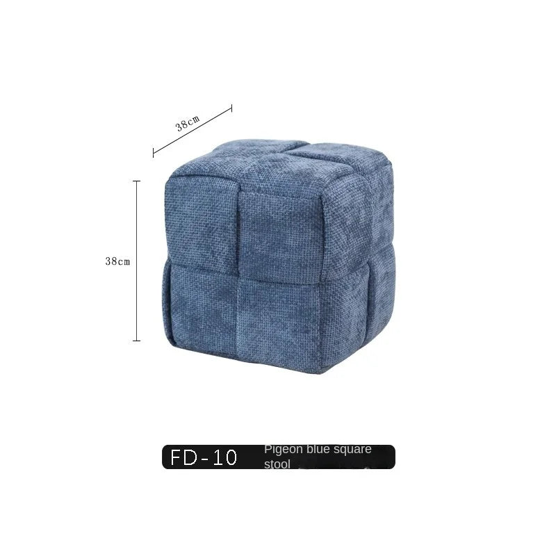 Upholstered Woven Bench Stool, Single or Double