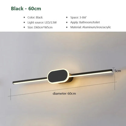 LED Bathroom Mirror Wall Light, Dimmable