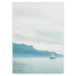 Seascape Wall Art Canvas Print, Light Blue