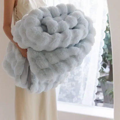 Plush Faux Fur Throw Blanket, Winter Warmth