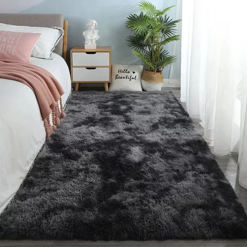 Plush Area Rug, 8 Colors and Sizes