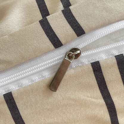Striped Duvet Cover Set with Pillowcases