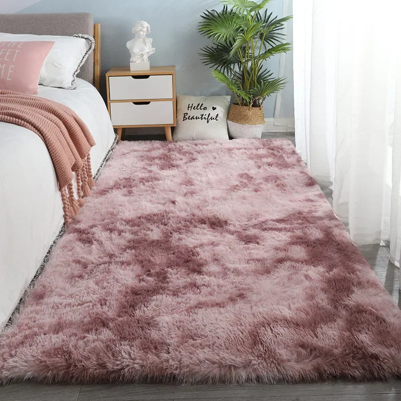 Plush Area Rug, 8 Colors and Sizes