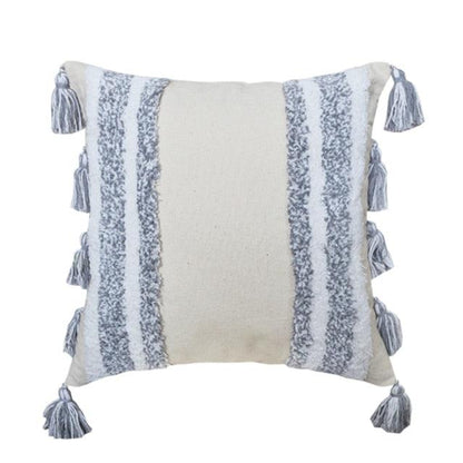 Boho Woven Cushion Cover, Tasseled Corners