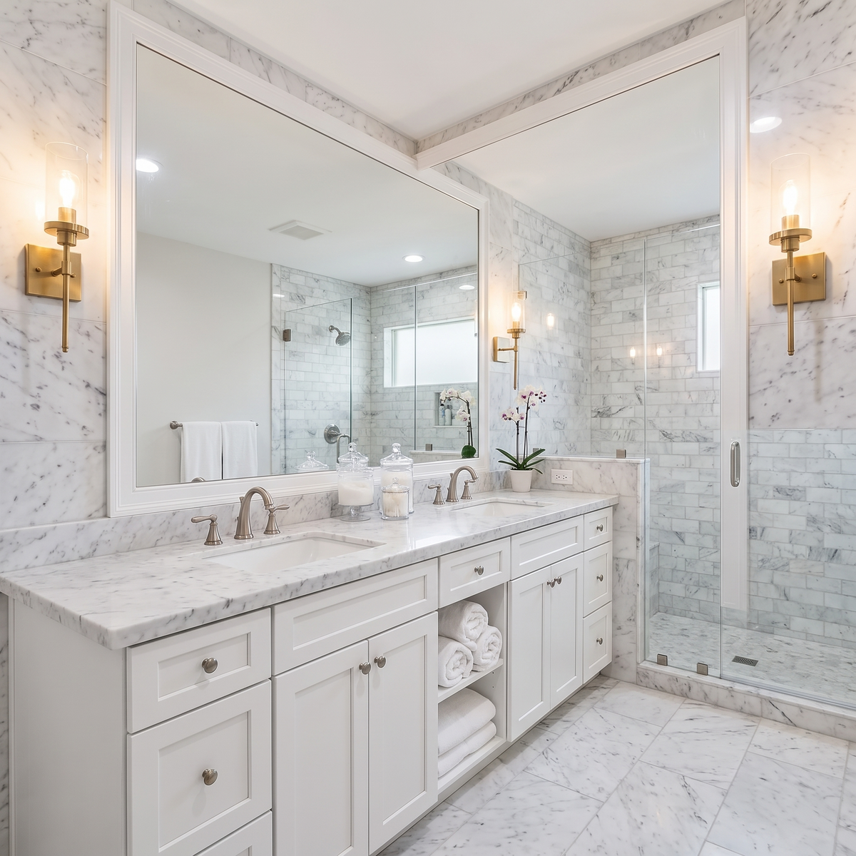 Bathroom wall sconces v2